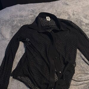 Anne Klein Black Lightweight Shirt Jacket